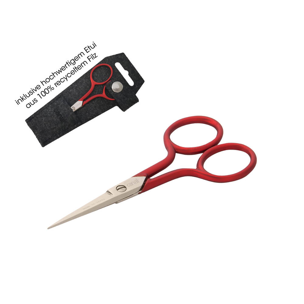 canal Stickschere mit Soft-touch Griff