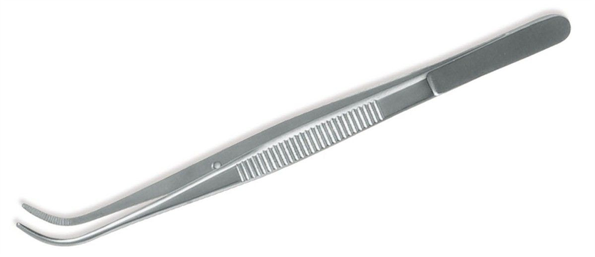 Spezialpinzette gebogen, 13 cm