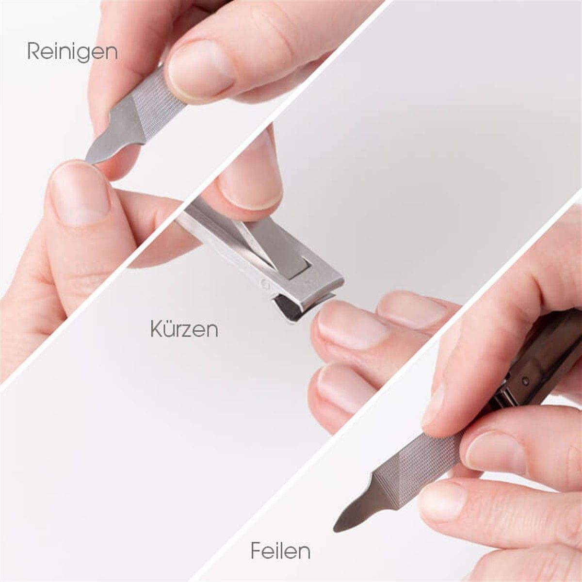 Nagelknipser 3-in-1, rostfrei