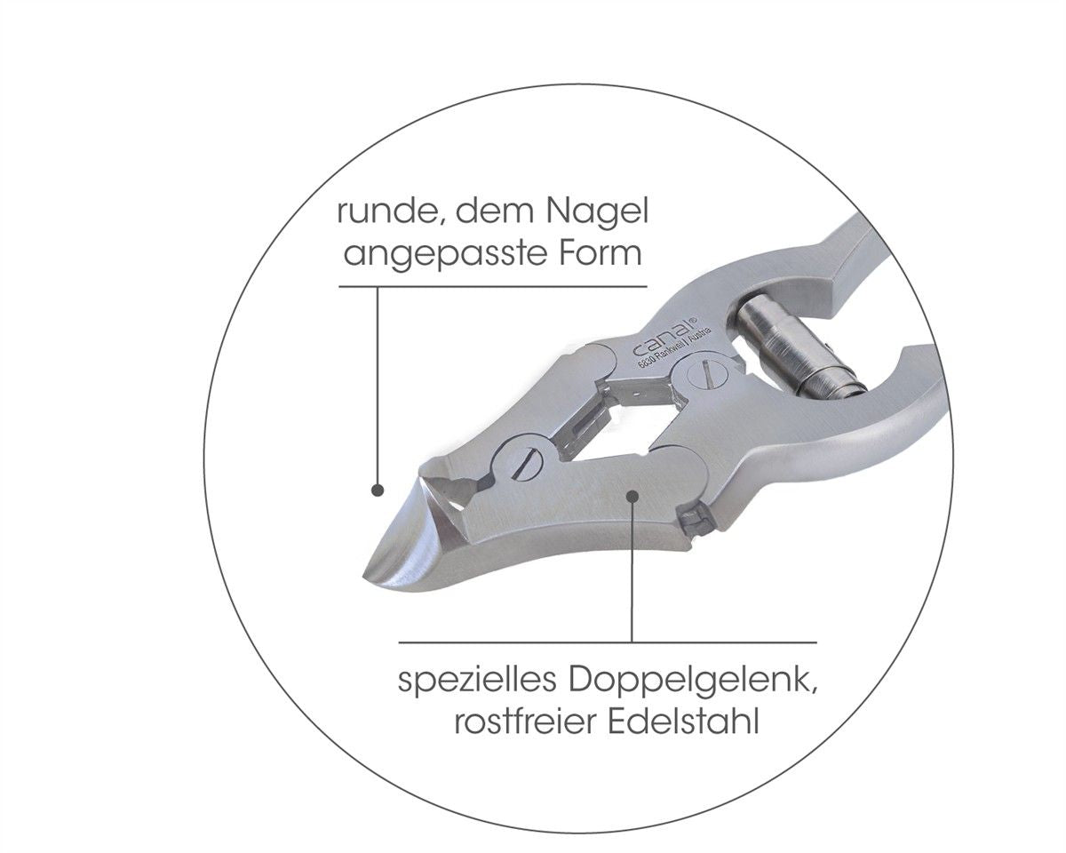 Kopfschneider mit Übersetzung 15 cm, rostfrei