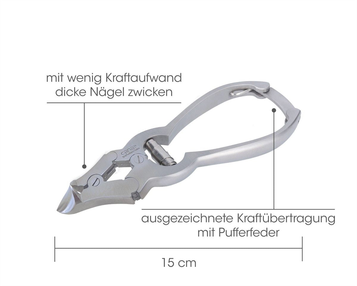 Kopfschneider mit Übersetzung 15 cm, rostfrei
