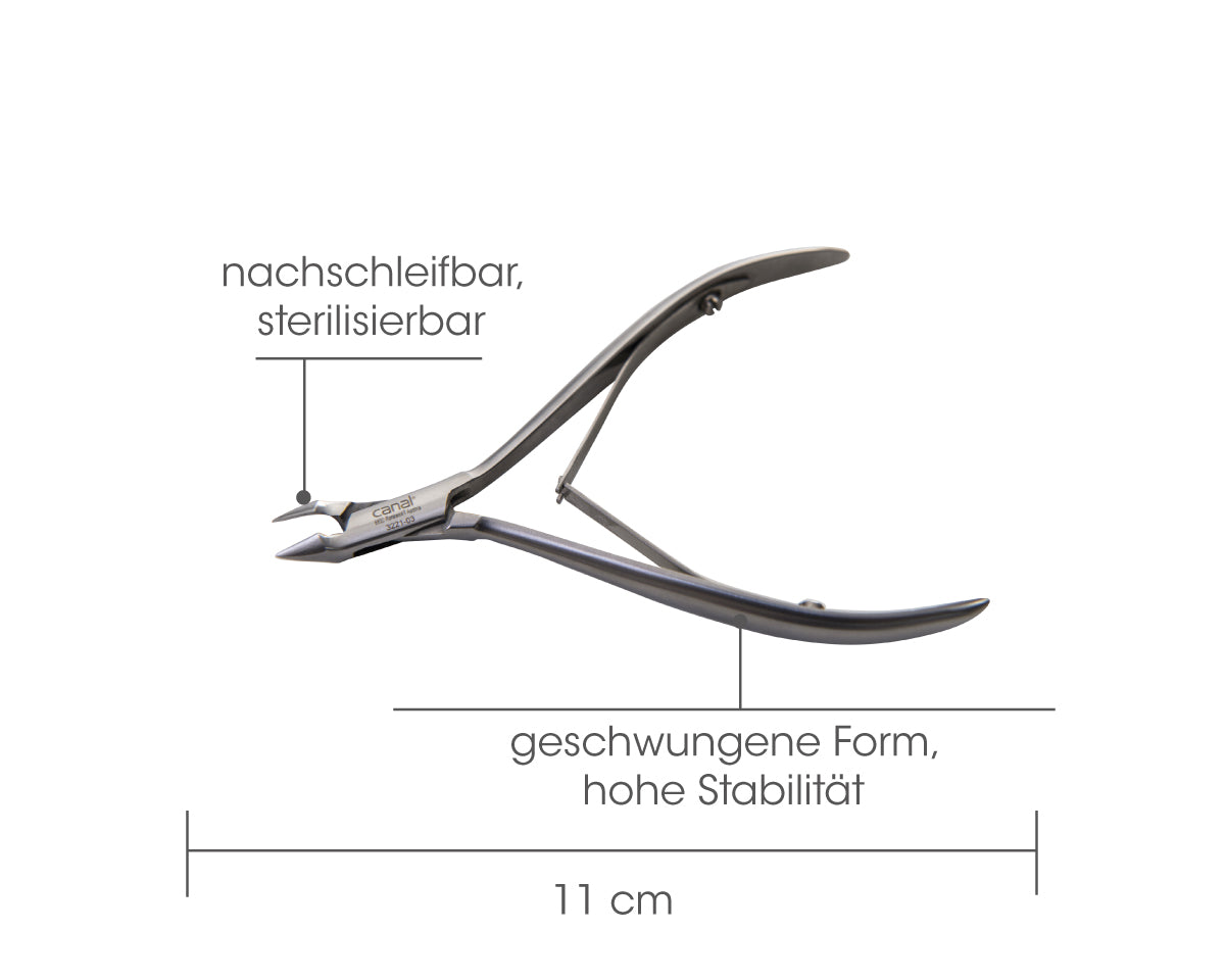 Diabetiker Hautzange, rostfrei