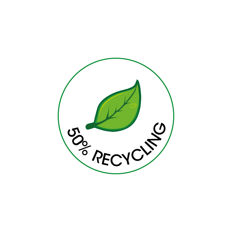 50% Recycling