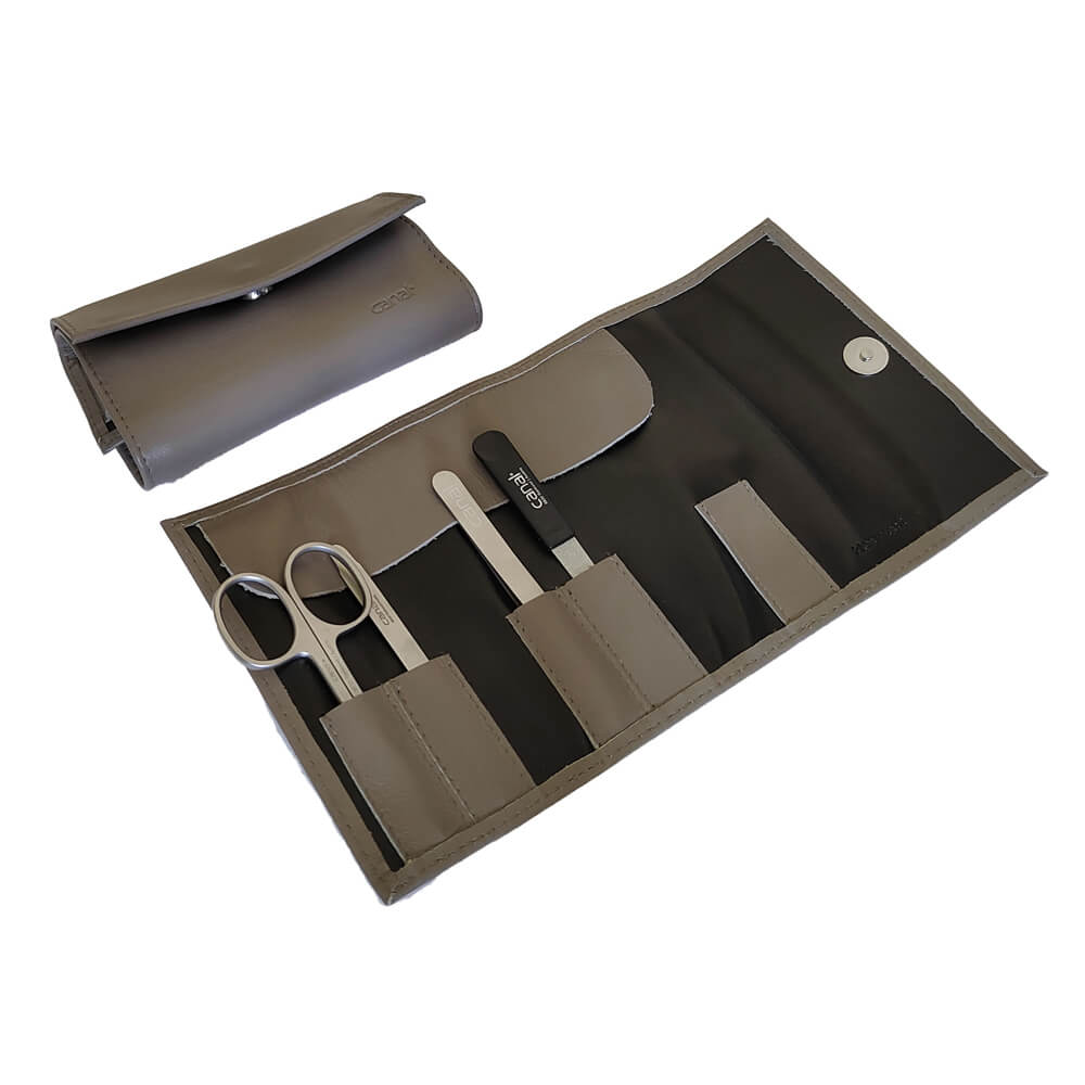 Maniküre-Set aus Leder 4-teilig