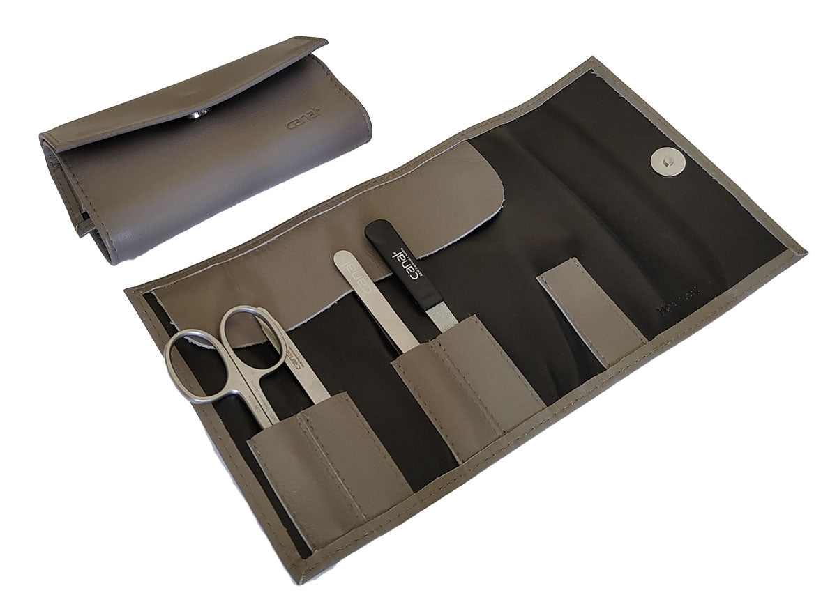 Maniküre-Set aus Leder 4-teilig