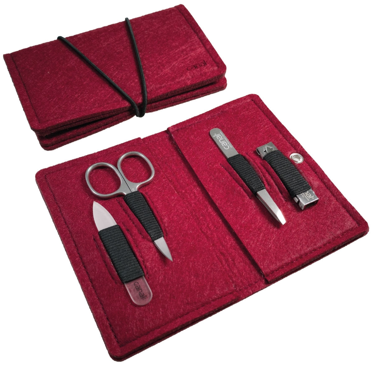 Maniküre-Set aus Filz, 4-teilig