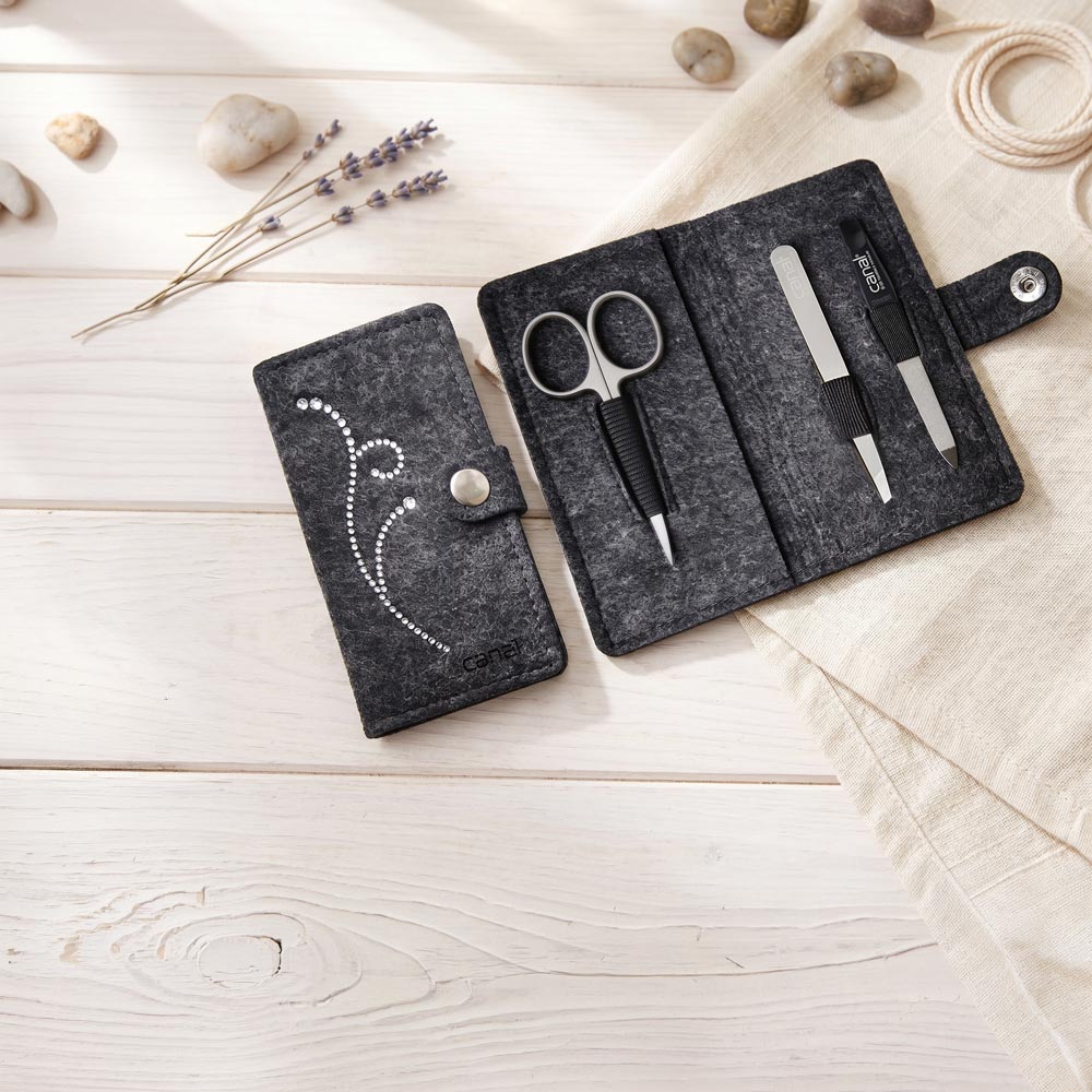 Maniküre-Set aus Filz, 3-teilig