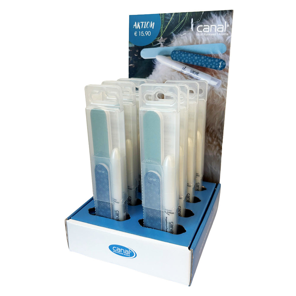Display mit Nagelpflegesets Winter
