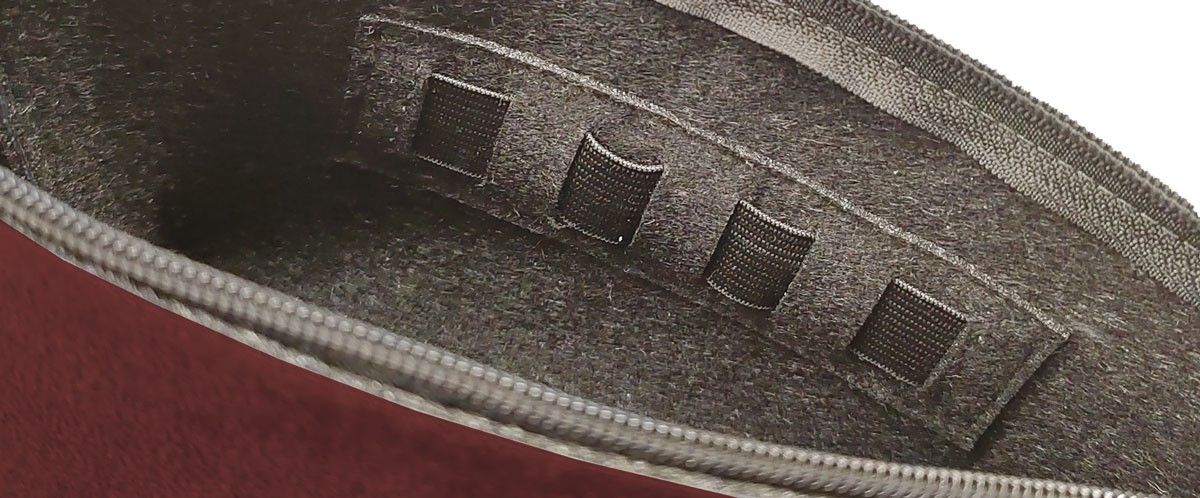 Kulturtasche aus Alcantara, 4-teilig