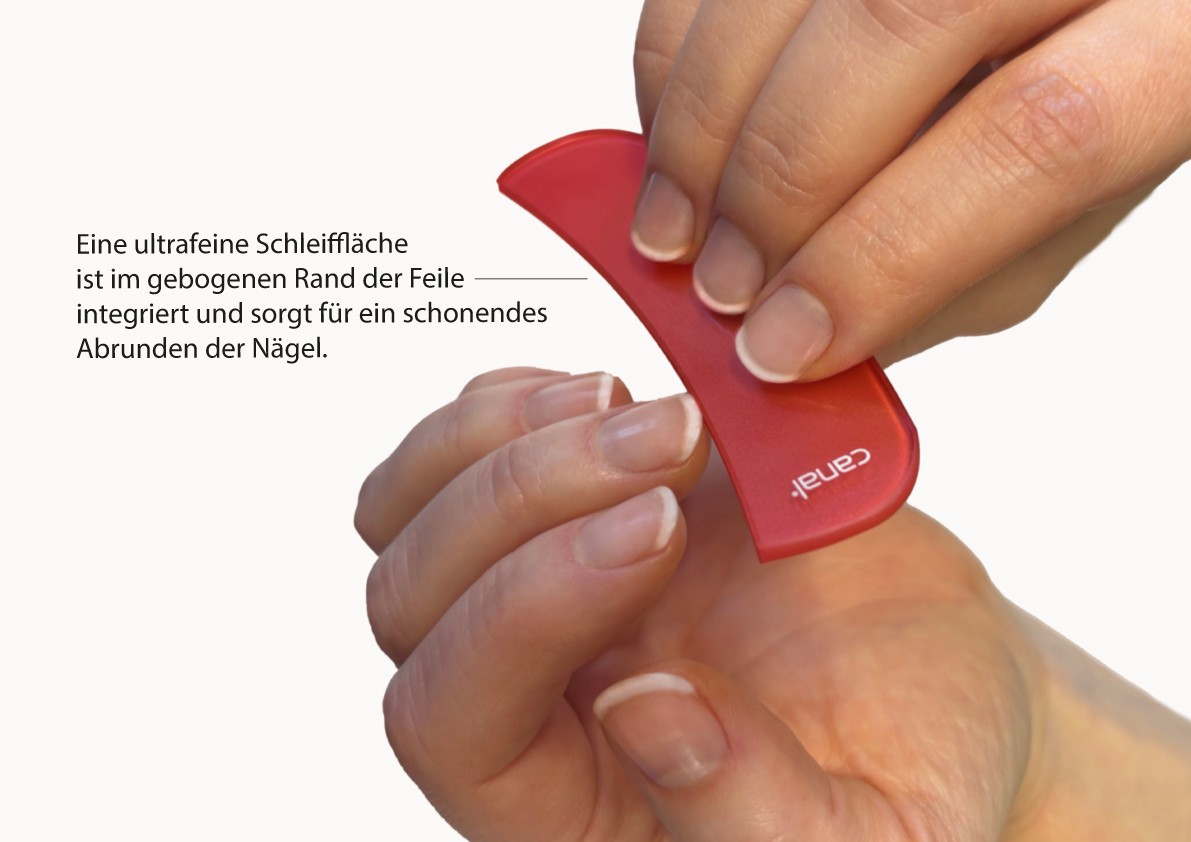 Lima unghie in vetro curva, 9 cm Lima unghie in vetro curva, 9 cm