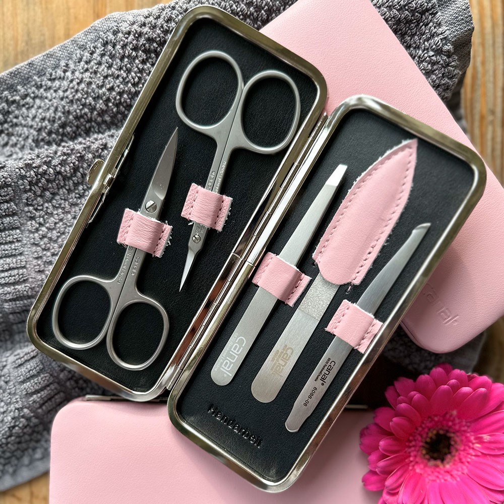 Custodia di pelle pieno fiore, rosa, 5 pezzi Custodia di pelle pieno fiore, rosa, 5 pezzi