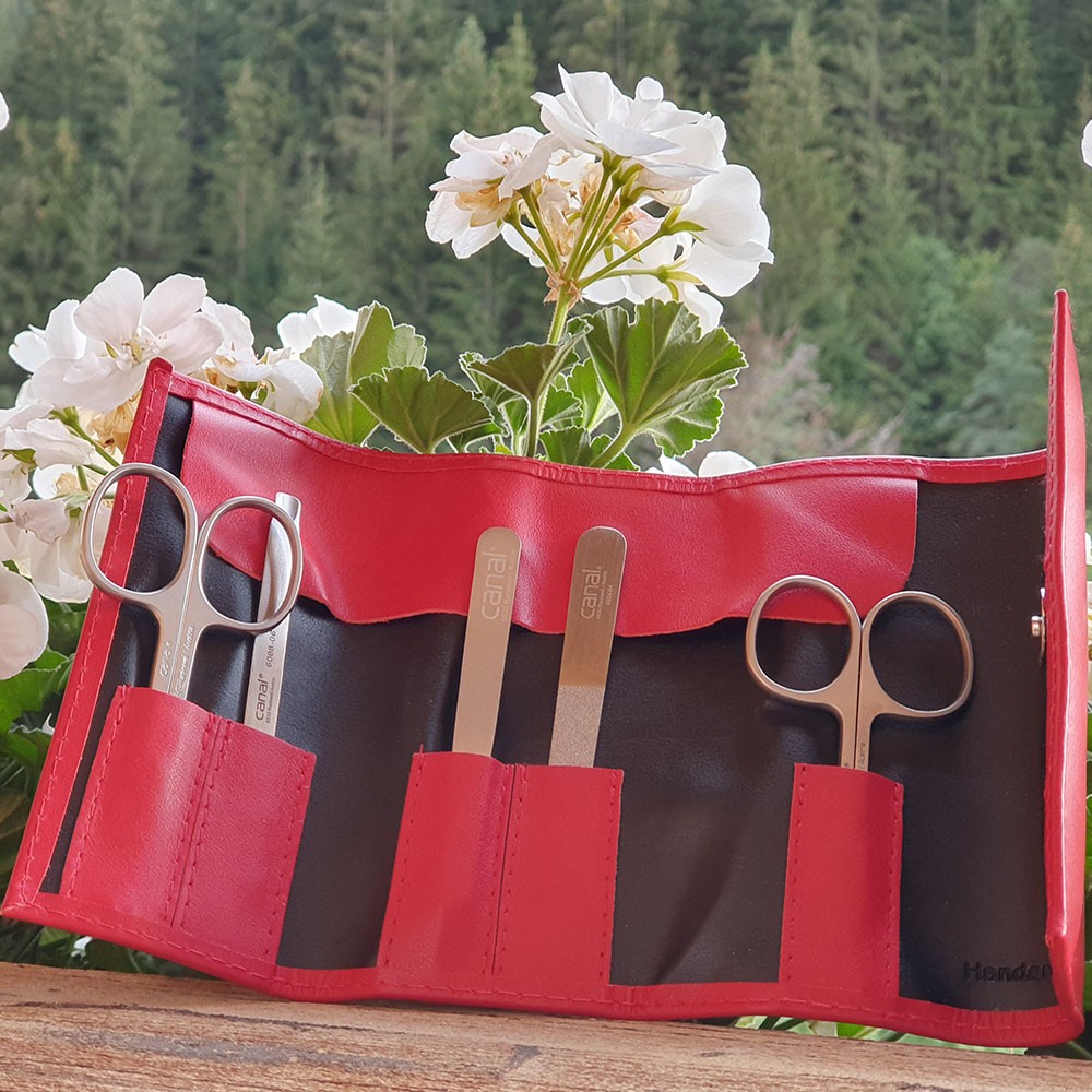 Custodia rotolo con chiusura magnetica, rosso, 4 p Custodia rotolo con chiusura magnetica, rosso, 4 p