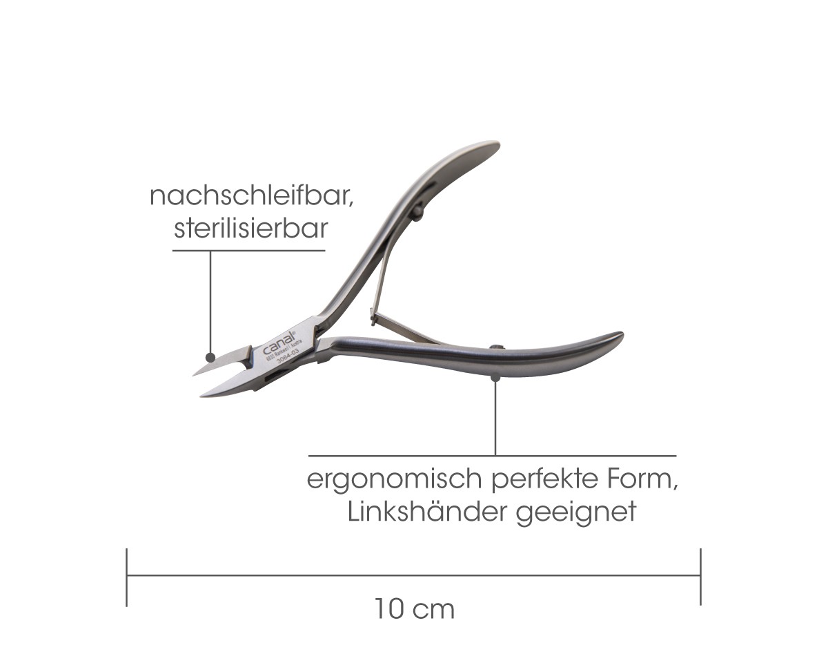 Tronchese per unghie con punta extra piatta INOX Tronchese per unghie con punta extra piatta INOX