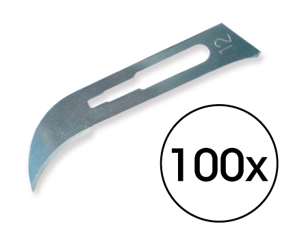 Klinge Nr. 12, für Halter "3", 100 Stück