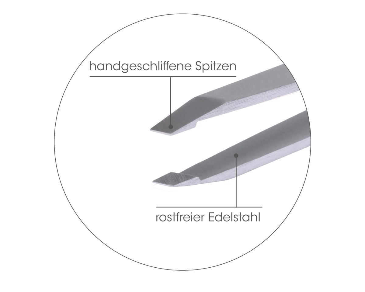 Slanted Tweezers Stainless Slanted Tweezers Stainless