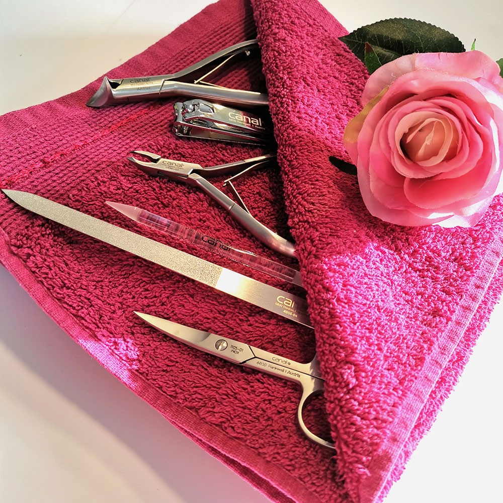 Strumento in vetro per manicure e cuticola, 10 cm