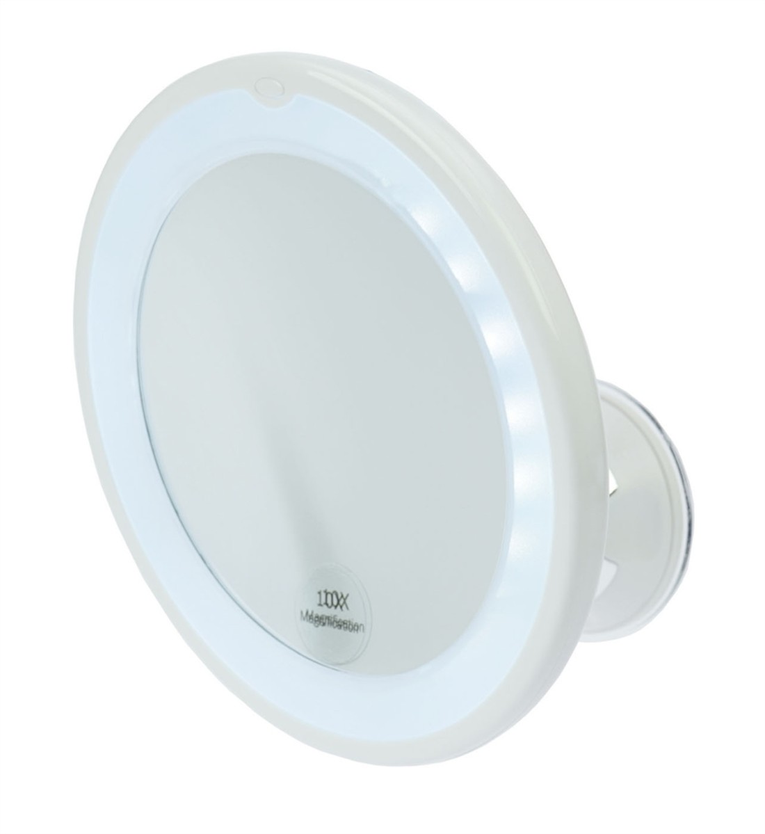 Spiegel mit LED-Beleuchtung, 10-fach Vergrößerung Spiegel mit LED-Beleuchtung, 10-fach Vergrößerung