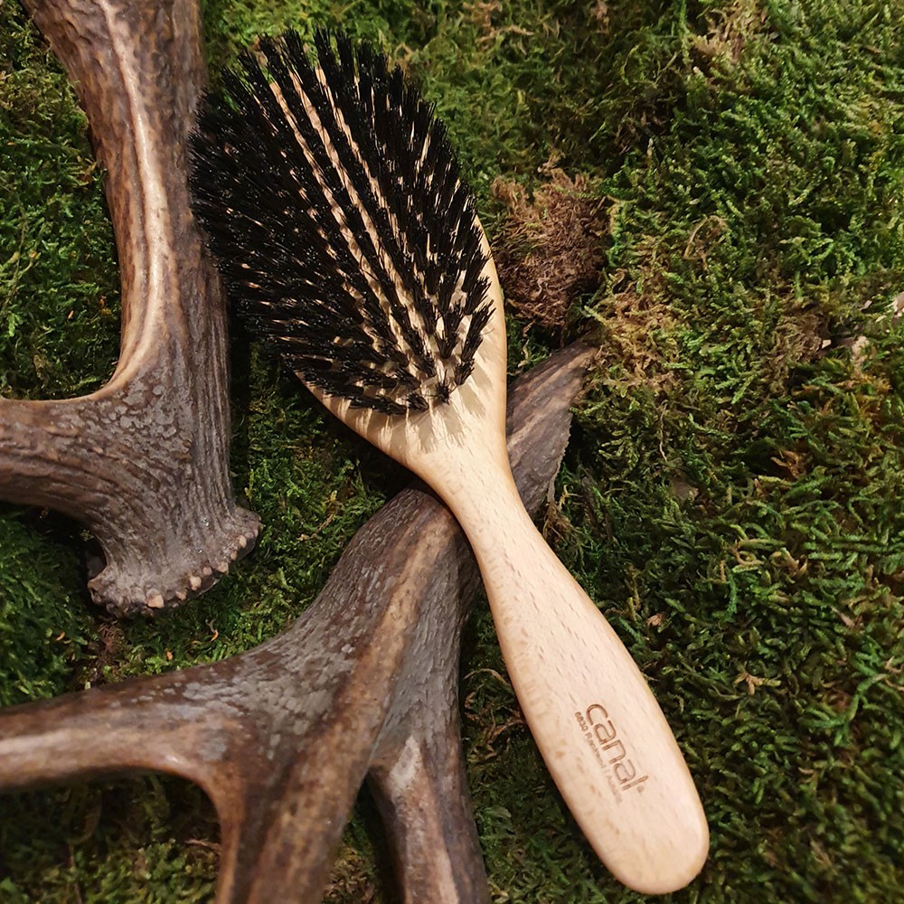 Brosse à cheveux avec poils de sanglier, grand Brosse à cheveux avec poils de sanglier, grand