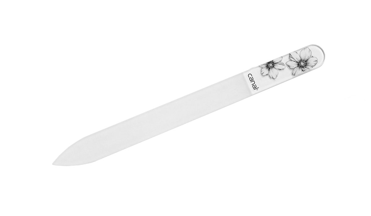 glass nail file flower, 14 cm glass nail file flower, 14 cm