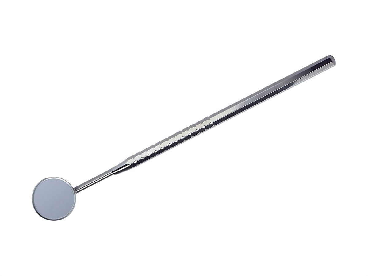 Miroir dentaire avec loupe, inoxydable Miroir dentaire avec loupe, inoxydable