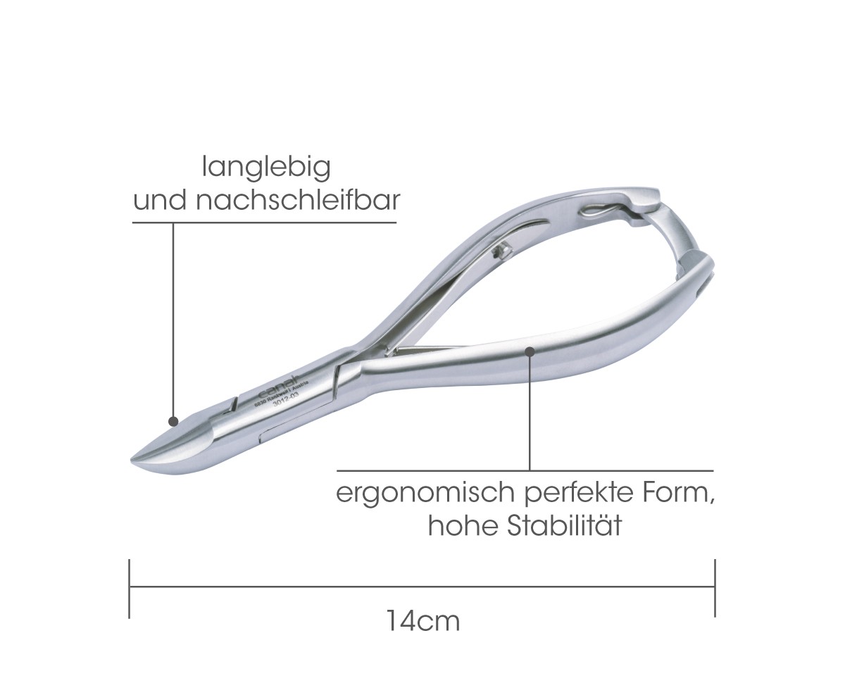 Nagelzange rostfrei, 14 cm