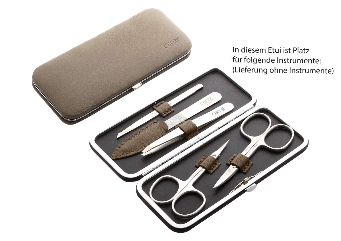 Bügeletui aus Nappaleder, unbestückt Bügeletui aus Nappaleder, unbestückt