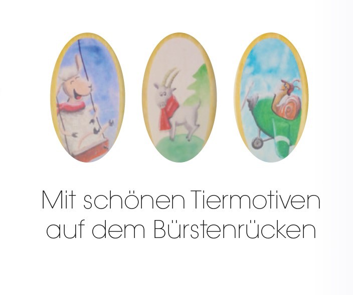 Babyhaarbürste mit extra weichem Ziegenhaar Babyhaarbürste mit extra weichem Ziegenhaar