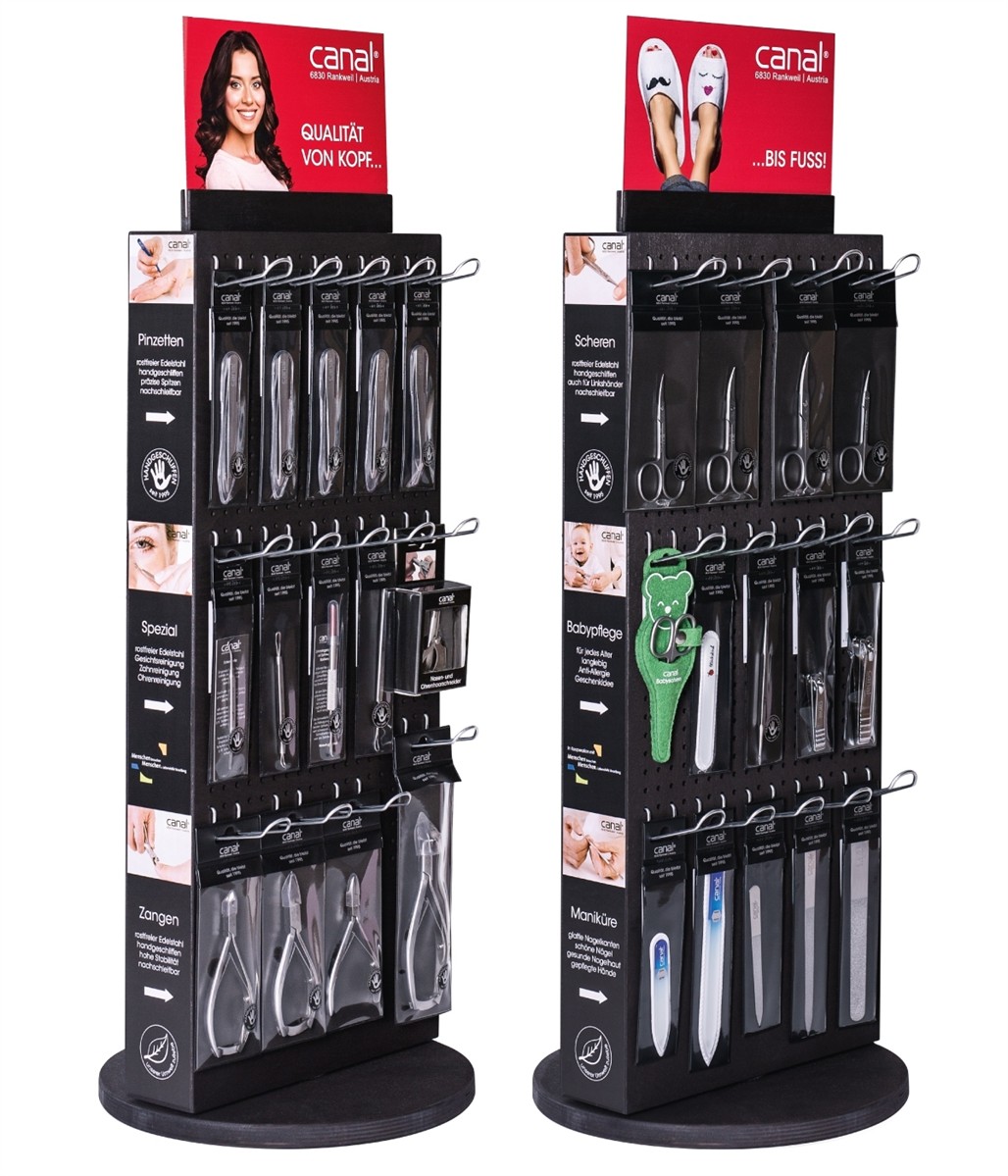 Wooden counter display, black, 55 pieces Wooden counter display, black, 55 pieces