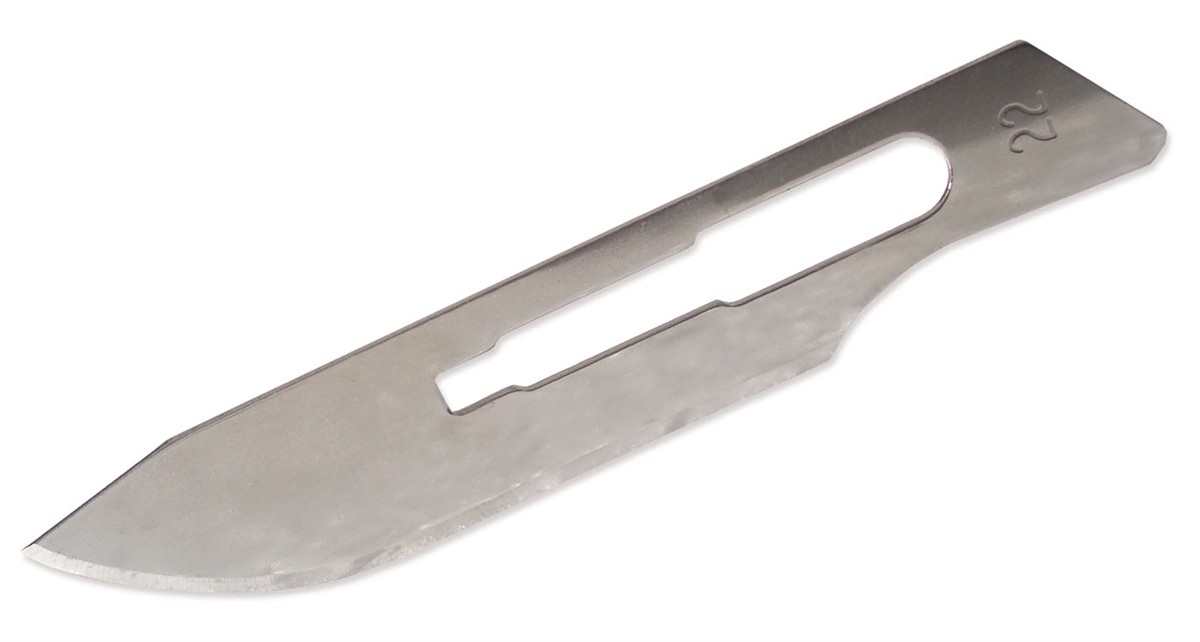 Klinge Nr. 22, für Halter "4", 10 Stück