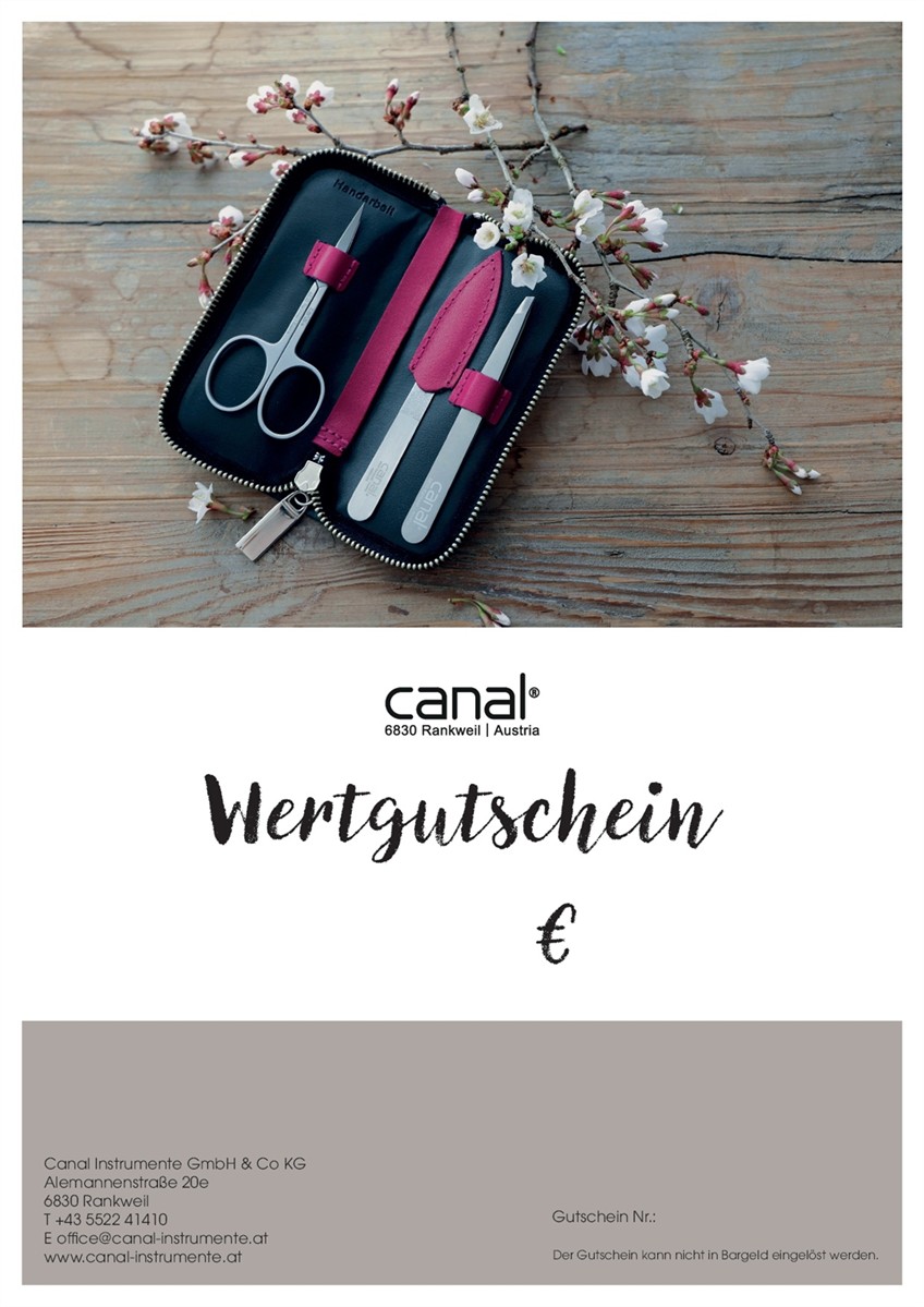 Canal Wertgutschein "Nimm dir Zeit für dich" Canal Wertgutschein "Nimm dir Zeit für dich"