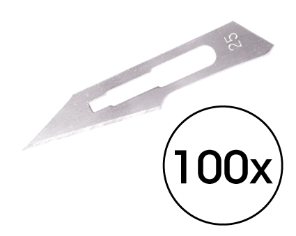 Klinge Nr. 25, 100 Stück