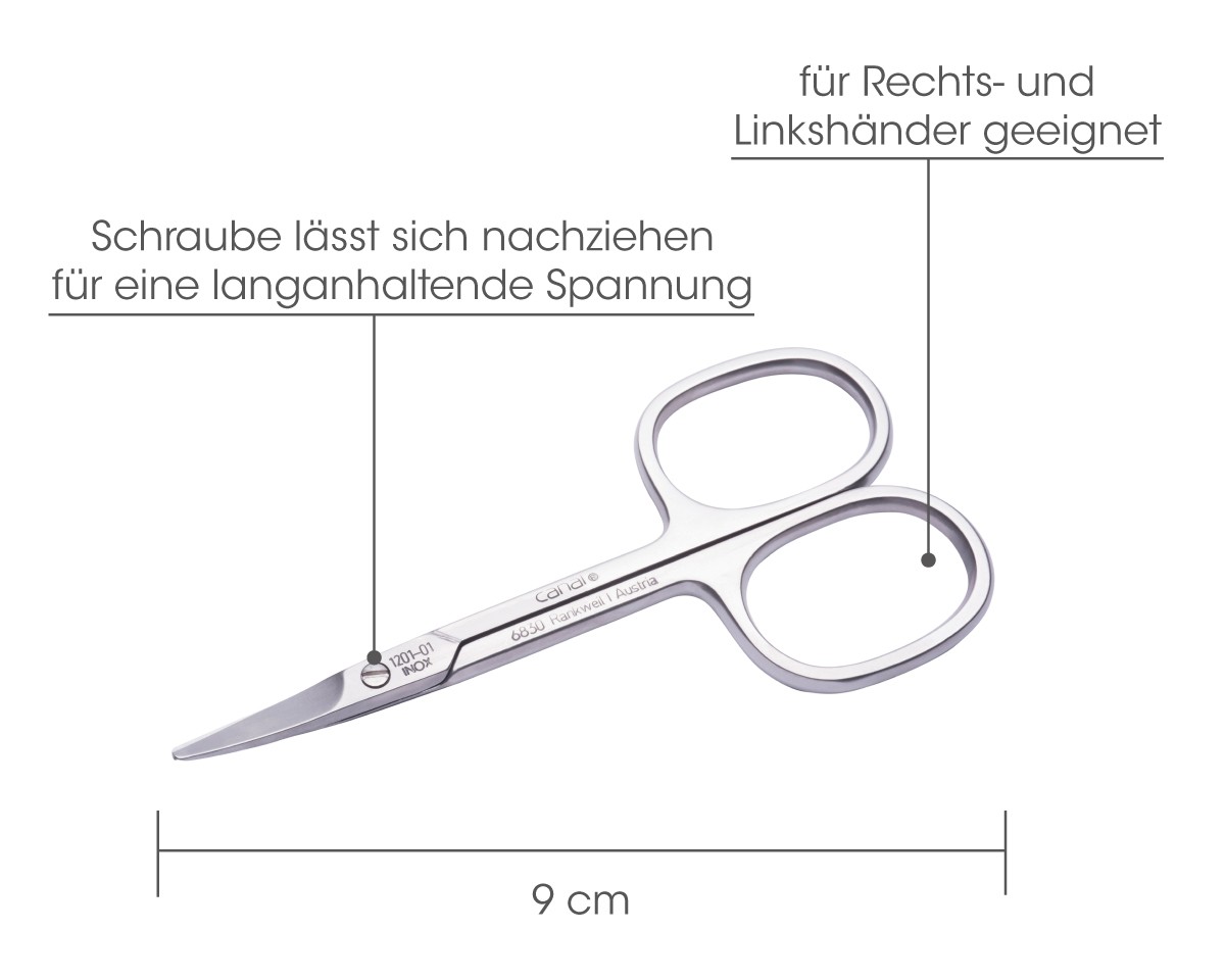 Babyschere gebogen rostfrei inkl. Bärchen-Etui Babyschere gebogen rostfrei inkl. Bärchen-Etui