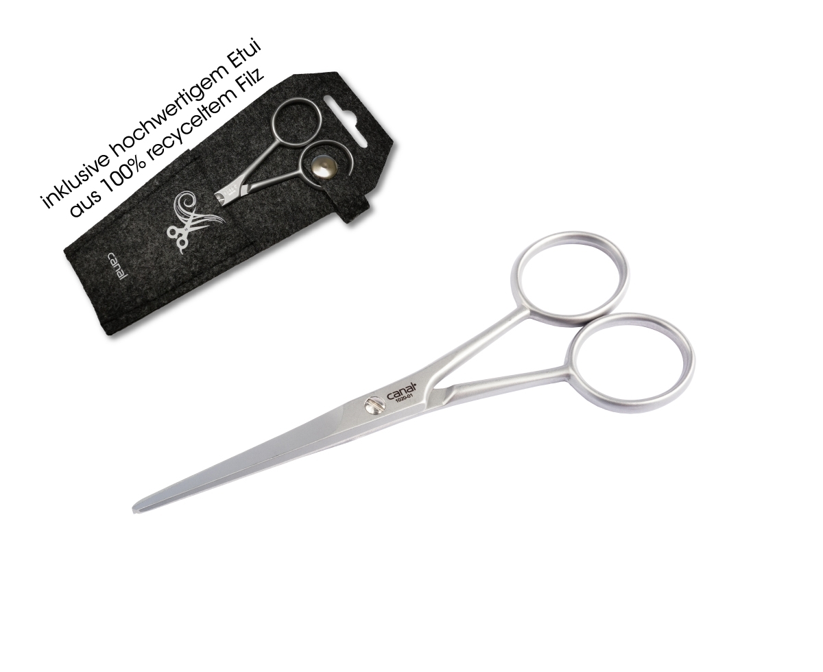 facial hair scissors stainless, 12 cm facial hair scissors stainless, 12 cm