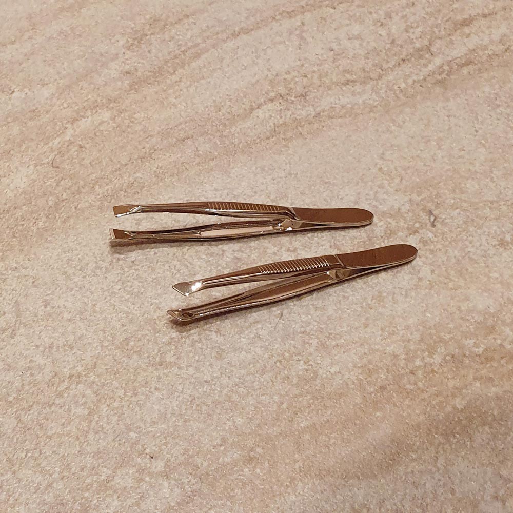 Haarpinzette schräg Haarpinzette schräg