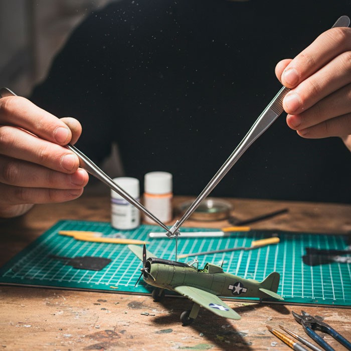 Spezialpinzette gerade, 16 cm