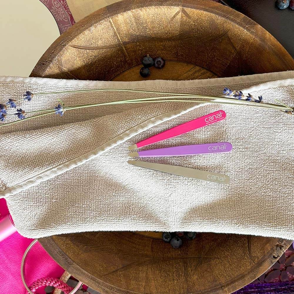 Pince à épiler oblique inoxydable Pince à épiler oblique inoxydable