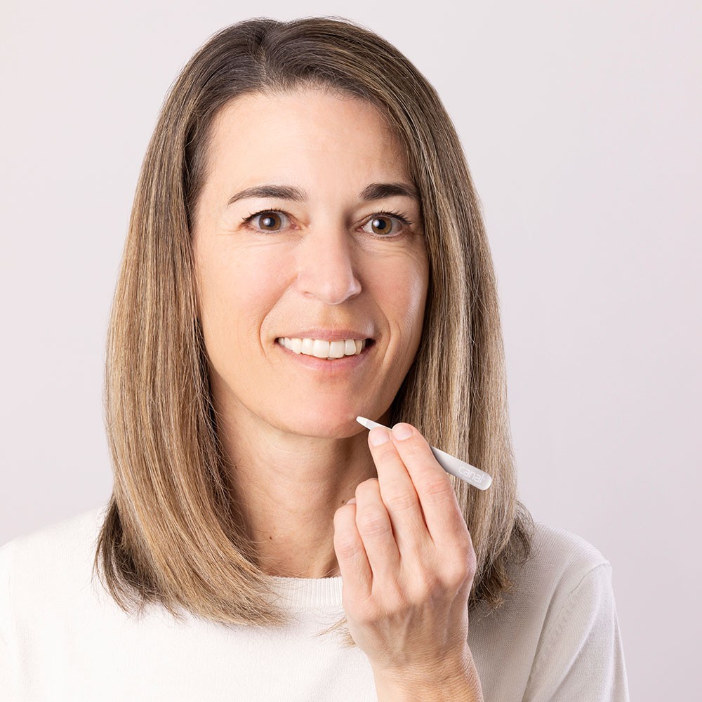 Haarpinzette runde Spitze rostfrei