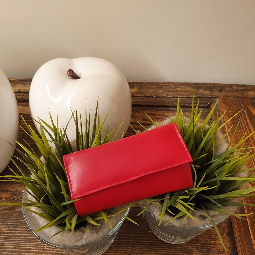 Custodia rotolo con chiusura magnetica, rosso, 4 p Custodia rotolo con chiusura magnetica, rosso, 4 p