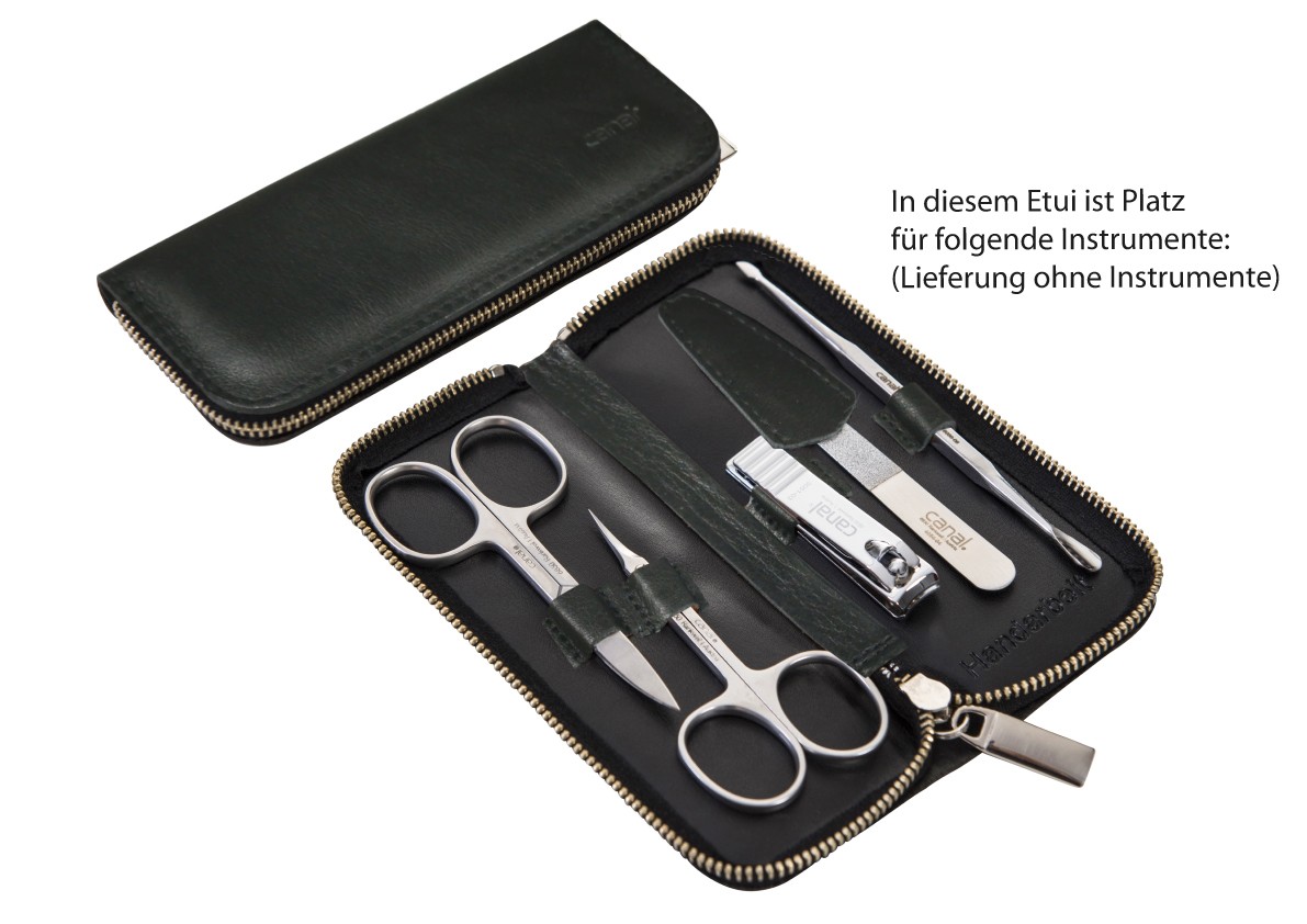 Reißverschluss-Etui aus Nappaleder, unbestückt Reißverschluss-Etui aus Nappaleder, unbestückt