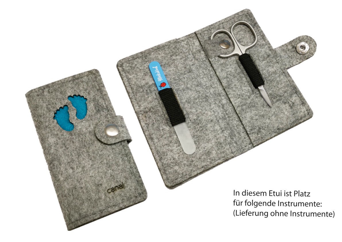 Maniküre-Etui aus Filz "Baby", unbestückt Maniküre-Etui aus Filz "Baby", unbestückt
