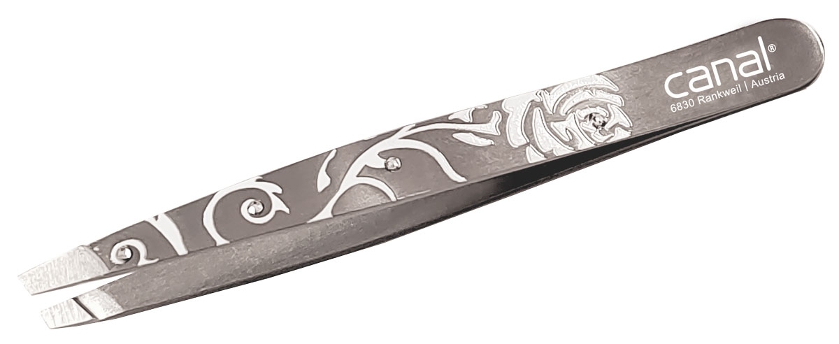 Haarpinzette schräg "Aurora" Rose Haarpinzette schräg "Aurora" Rose