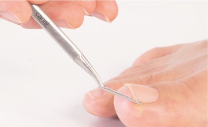 nail edge file stainless, 10 cm nail edge file stainless, 10 cm