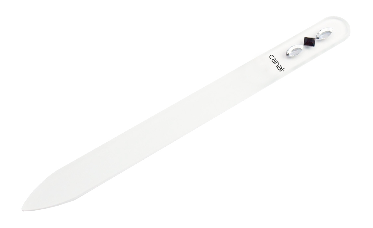 glass nail file with crystals, 14 cm glass nail file with crystals, 14 cm