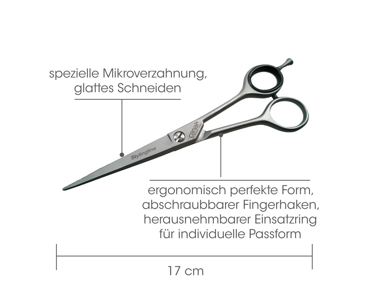 Ciseaux à cheveux, inoxydables, 17 cm Ciseaux à cheveux, inoxydables, 17 cm
