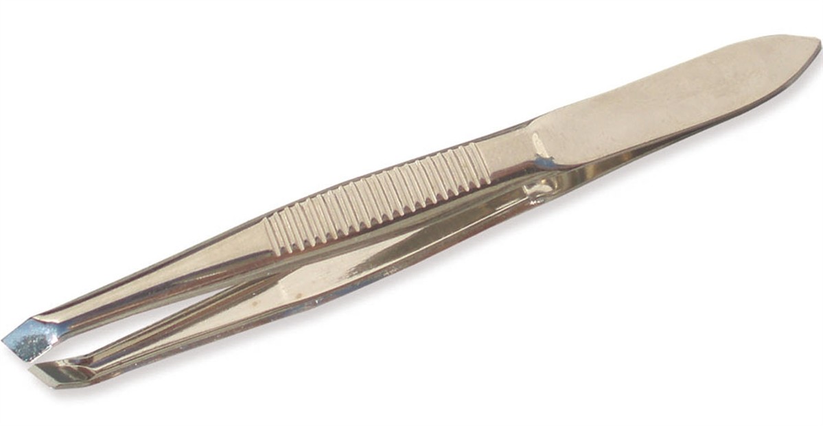 slanted  tweezers cranked