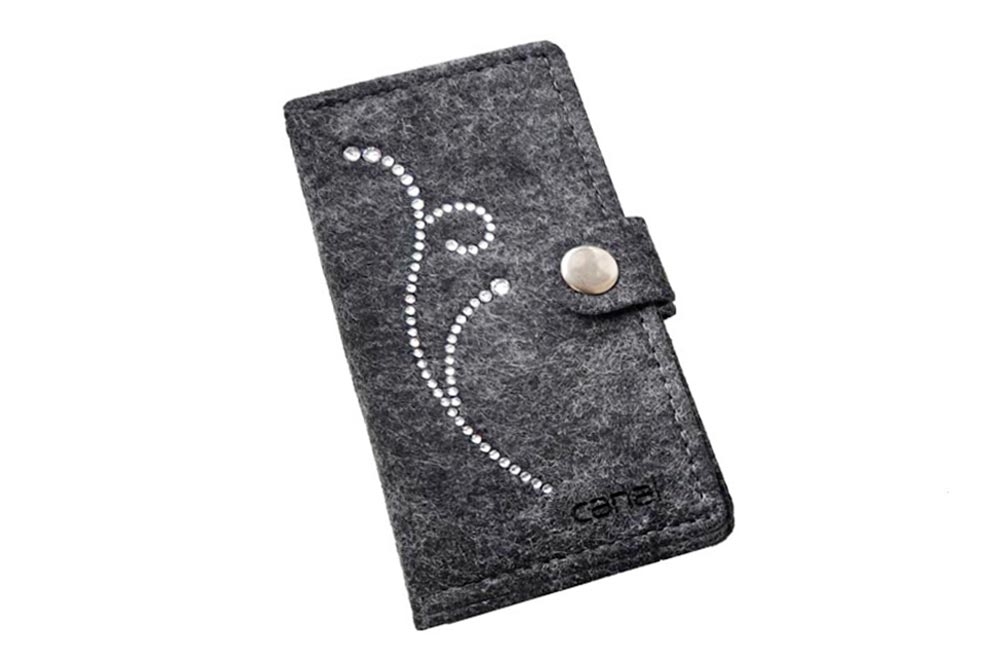 Maniküre-Etui aus Filz "Strass", unbestückt Maniküre-Etui aus Filz "Strass", unbestückt