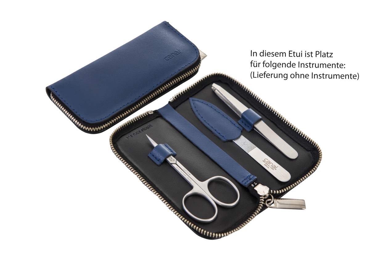 Reißverschluss-Etui aus Rindsleder, unbestückt Reißverschluss-Etui aus Rindsleder, unbestückt