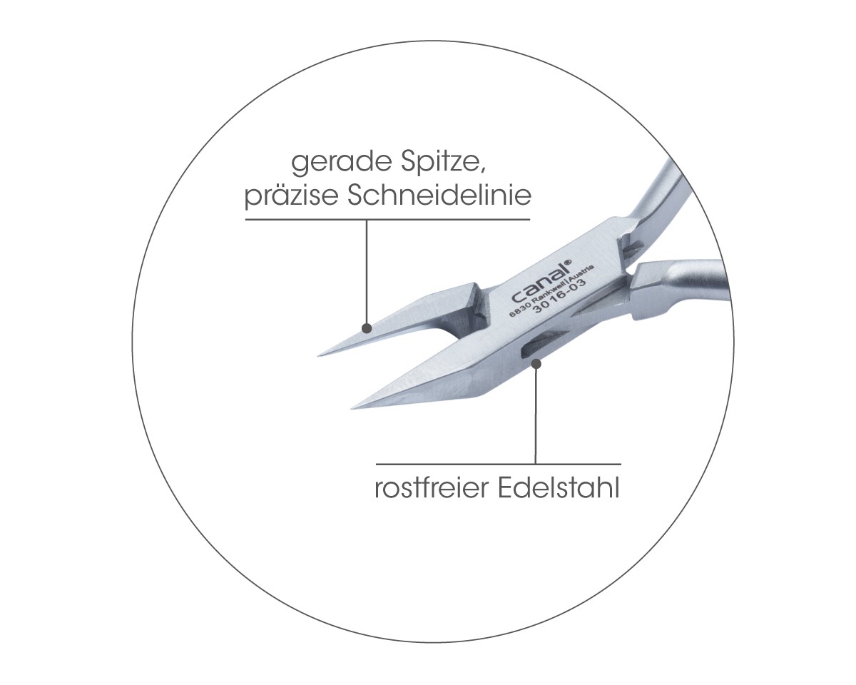 Eckenzange rostfrei, 11 cm Eckenzange rostfrei, 11 cm
