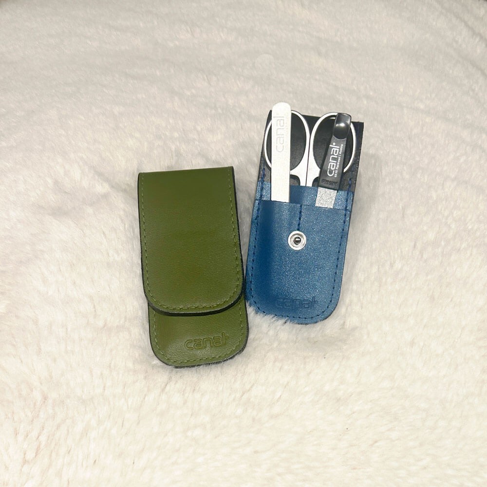 Stecketui aus Nappaleder, 3-teilig