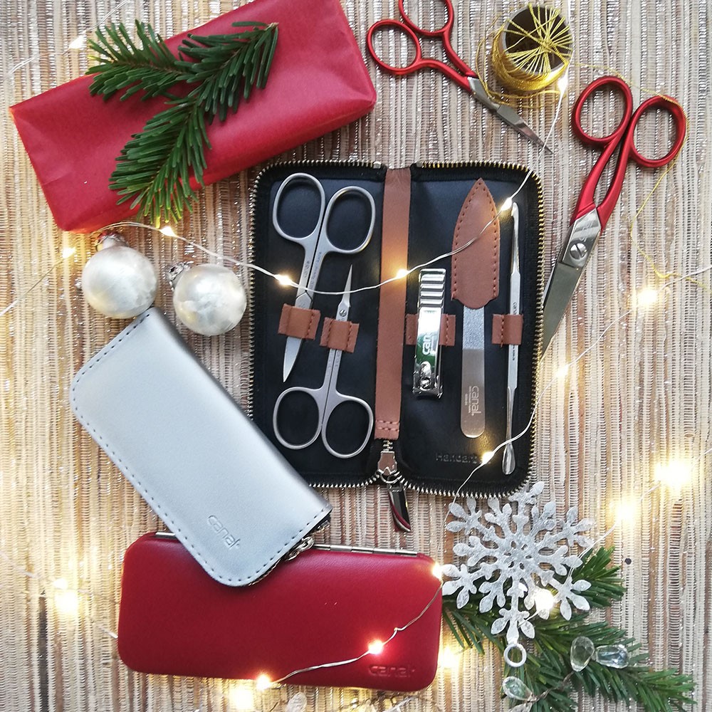 manicure case with 5 instruments